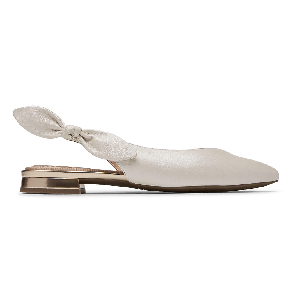 Slingback Rockport Mulher Branco - Total Motion Zuly Bow - 31865VYWN